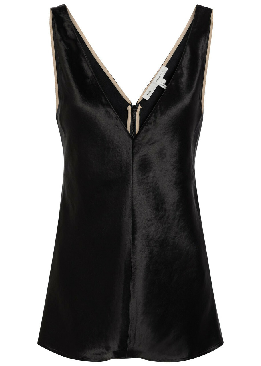 Agolde X Maria Mcmanus Satin top Black