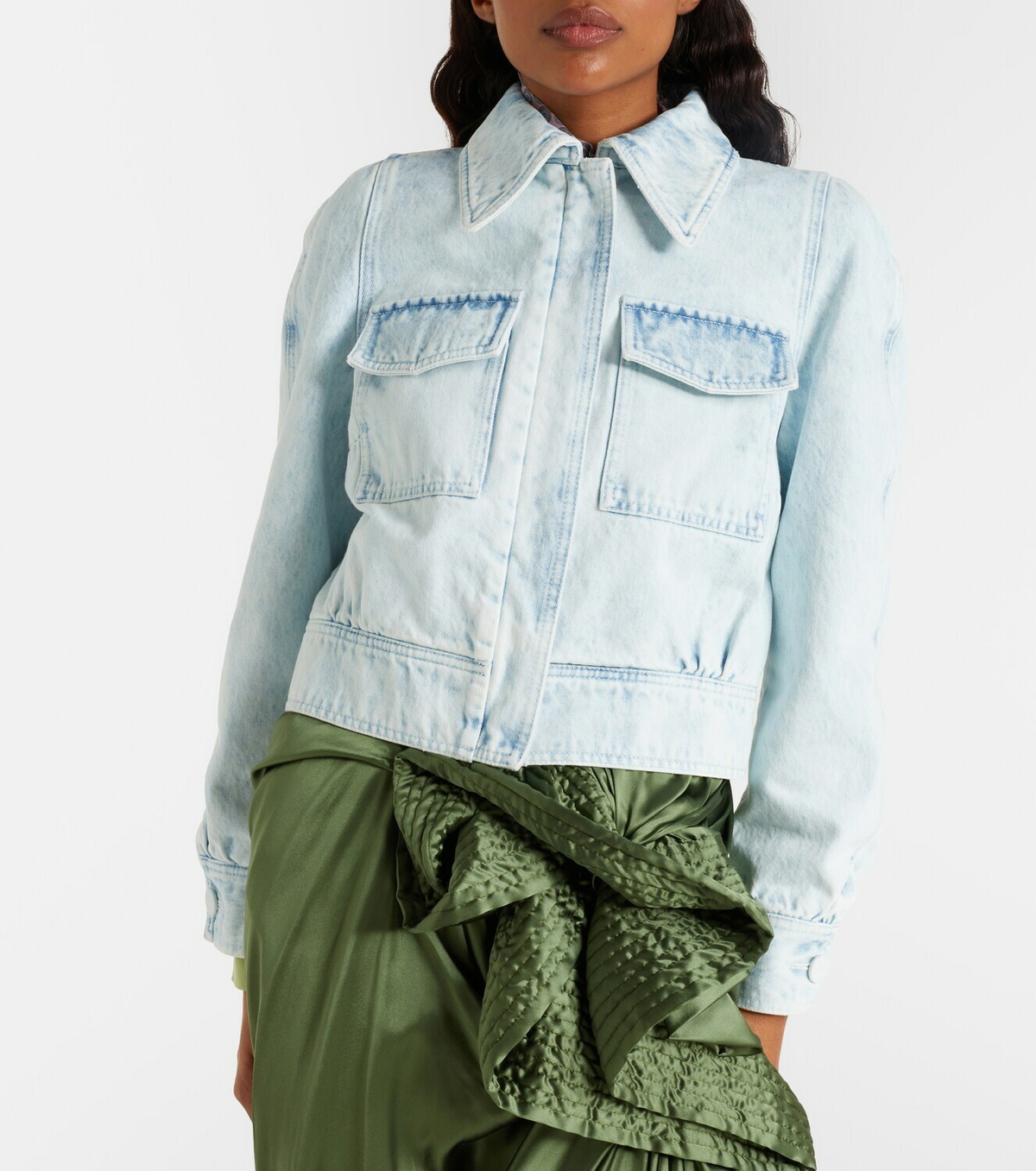 Dries Van Noten Cropped denim jacket