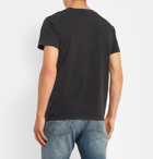 Remi Relief - Distressed Printed Cotton-Jersey T-Shirt - Black