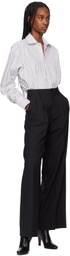 Filippa K Black Darcey Wool Trousers