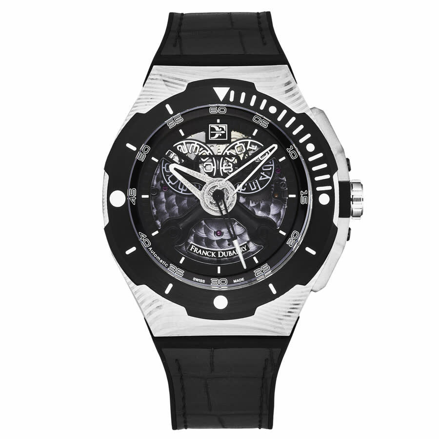 Franck Dubarry Diver Automatic Black Dial Mens Watch DIV-02