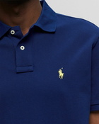 Polo Ralph Lauren Short Sleeve Knit Polo Shirt Blue - Mens - Polos