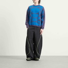 Nike Men's Project F.R.O.G. Jelly Cage Sweatshirt in Dark Raisin/Brilliant Blue/Voltage Green