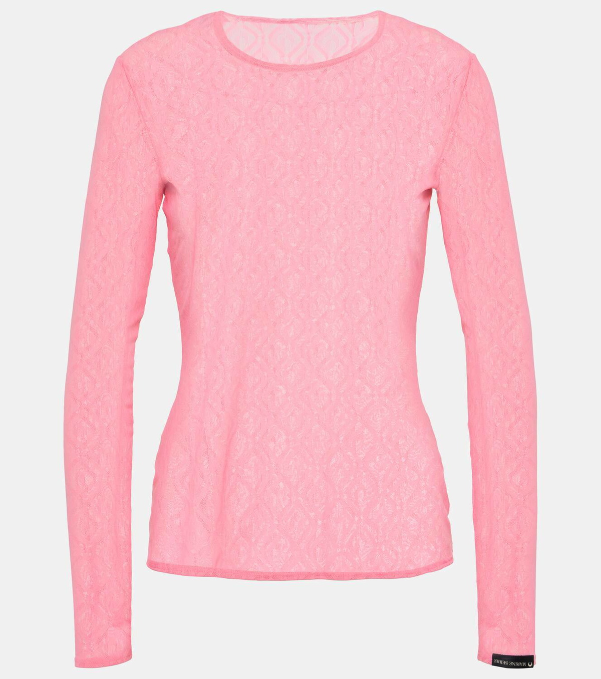 Marine Serre Moon Diamant Second Skin mesh top Marine Serre