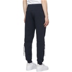 Helmut Lang Navy Laced Lounge Pants