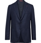 Isaia - Slim-Fit Wool and Cashmere-Blend Blazer - Blue