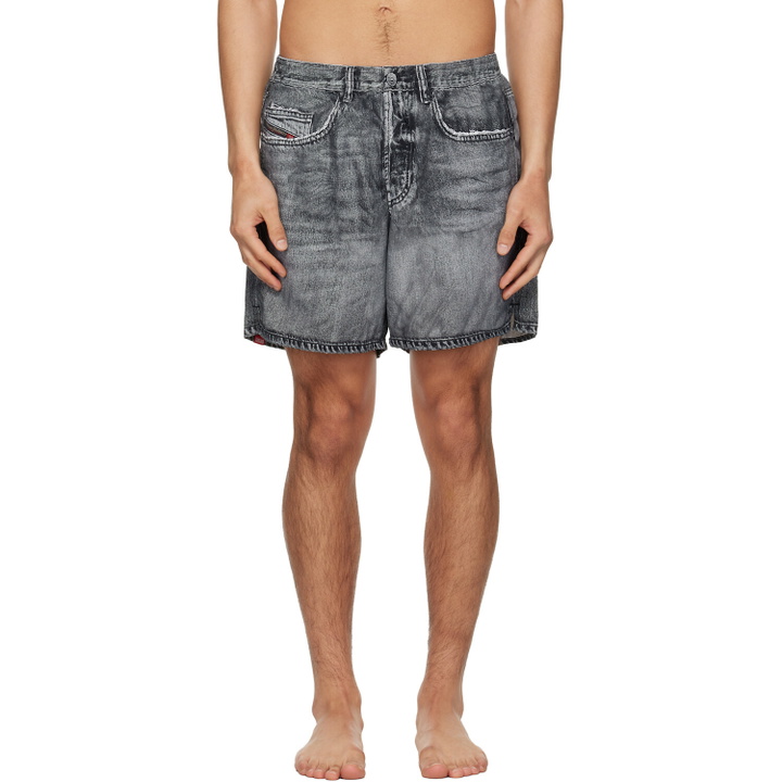 Photo: Diesel Gray Soccer-41-Dnm Swim Shorts