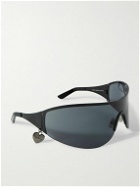Acne Studios - Auggi D-Frame Stainless Steel Wrap-Around Sunglasses