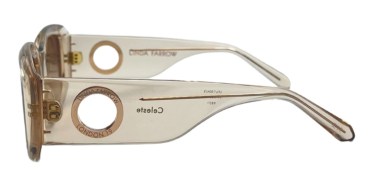Linda Farrow Celeste - Ash / Rose Gold Sunglasses