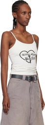 WILLY CHAVARRIA Off-White 'Keep Praying Bitches' Cholita Camisole