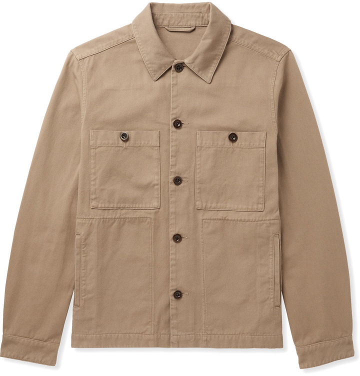 Photo: MR P. - Garment-Dyed Cotton-Twill Overshirt - Brown