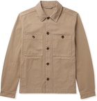 MR P. - Garment-Dyed Cotton-Twill Overshirt - Brown