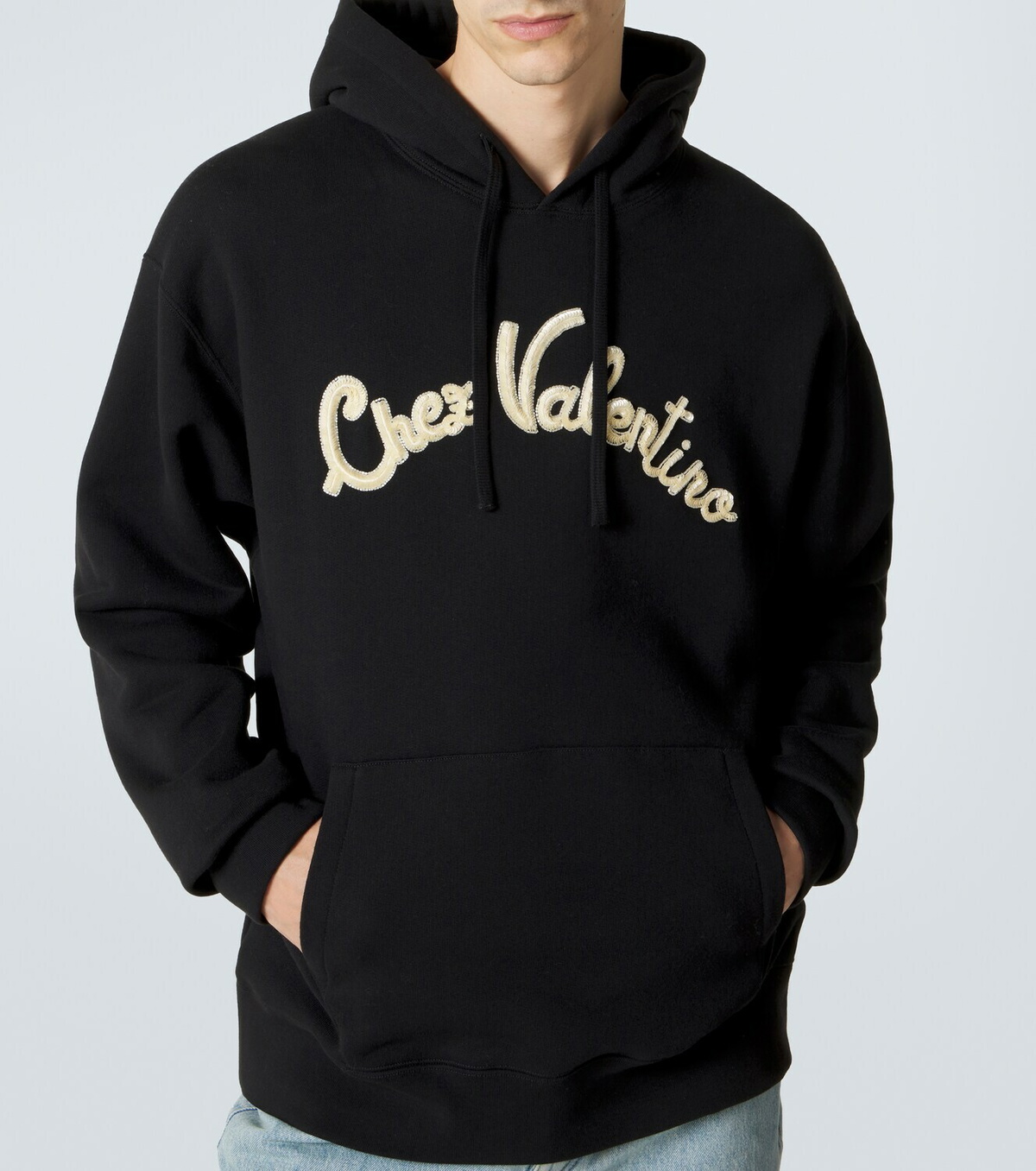 Valentino Chez Valentino cotton jersey hoodie