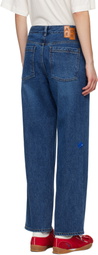 ADER error Navy Faded Jeans