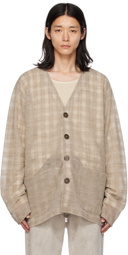 Our Legacy Gray Check Cardigan