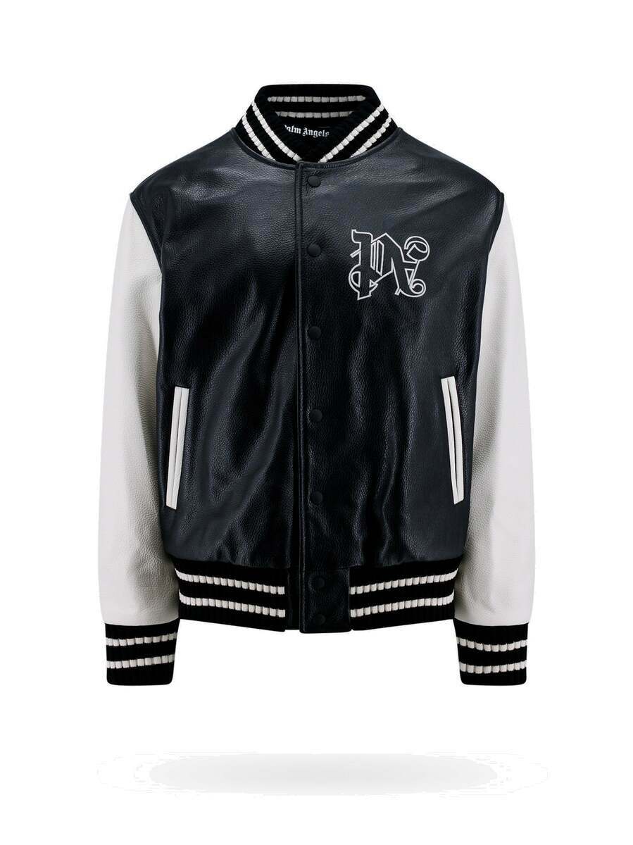 Palm Angels Jacket Black Mens Palm Angels