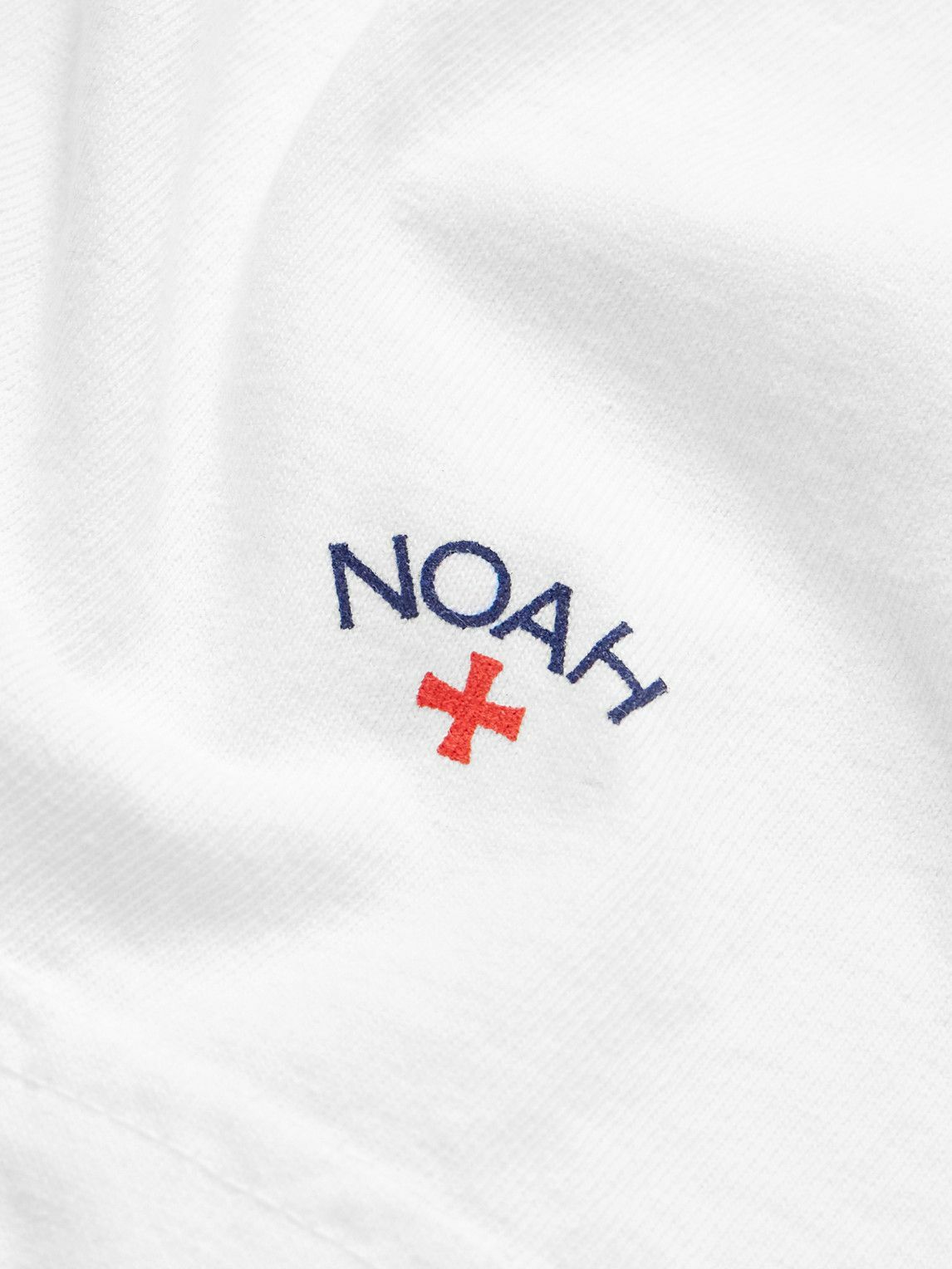 Noah - Logo-Print Recycled Cotton-Jersey T-Shirt - White Noah NYC