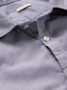 Massimo Alba - Striped Cotton-Poplin Shirt - Blue