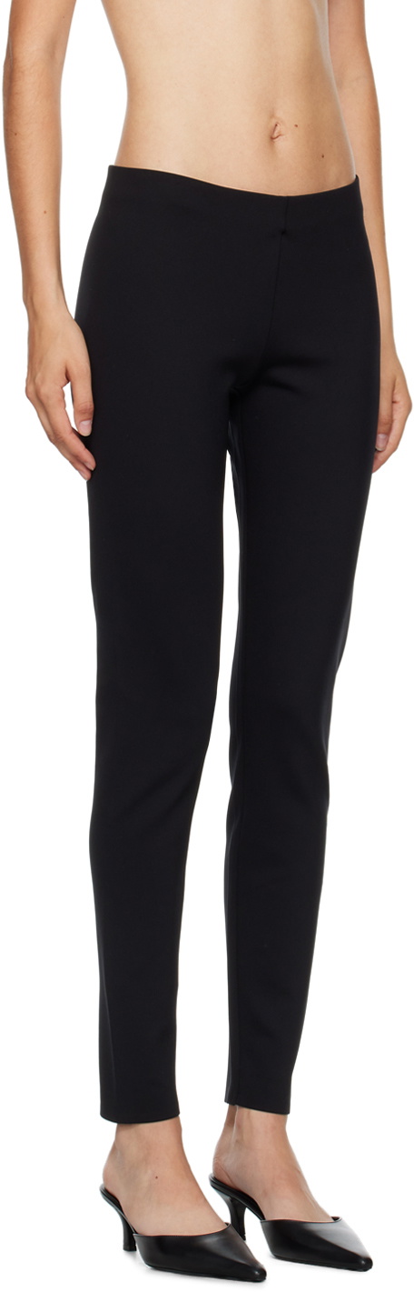 The Row Black Woolworth Leggings