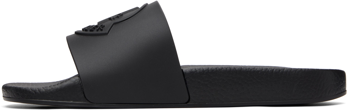Moncler Black Basile Rubber Pool Slides