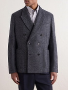 Paul Smith - Double-Breasted Wool-Blend Bouclé Blazer - Gray