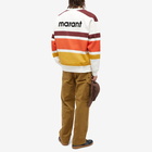 Isabel Marant Men's Meyoan Colour Block Crew Sweat in Burgundy