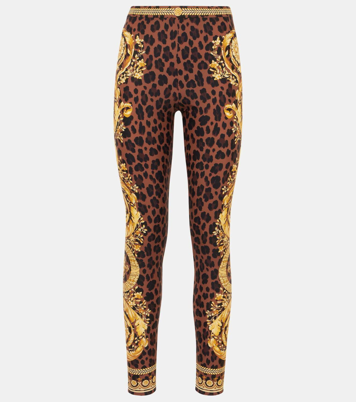 【送料&関税込】Versace Barocco Leggings Black & Gold Barocco Leggings by Versace Underwear on Sale