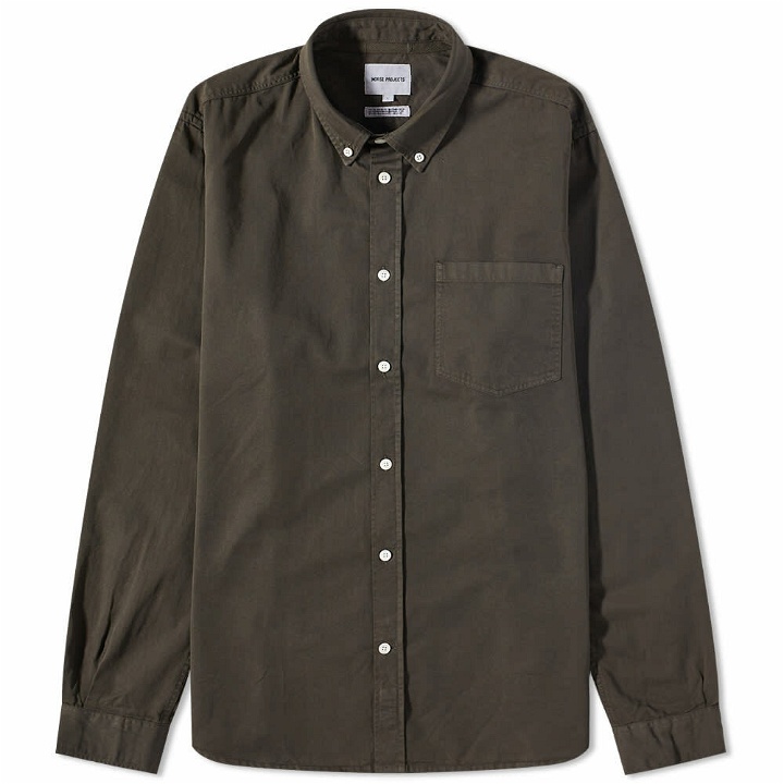 Photo: Norse Projects Men's Anton Light Twill Shirt in Beech Green