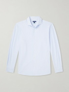 Peter Millar - Excursionist Flex Slim-Fit Striped Cotton-Blend Shirt - Blue