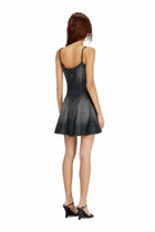 Diesel Denim mini dress with lightweight skirt - Dresses Womens in Grey