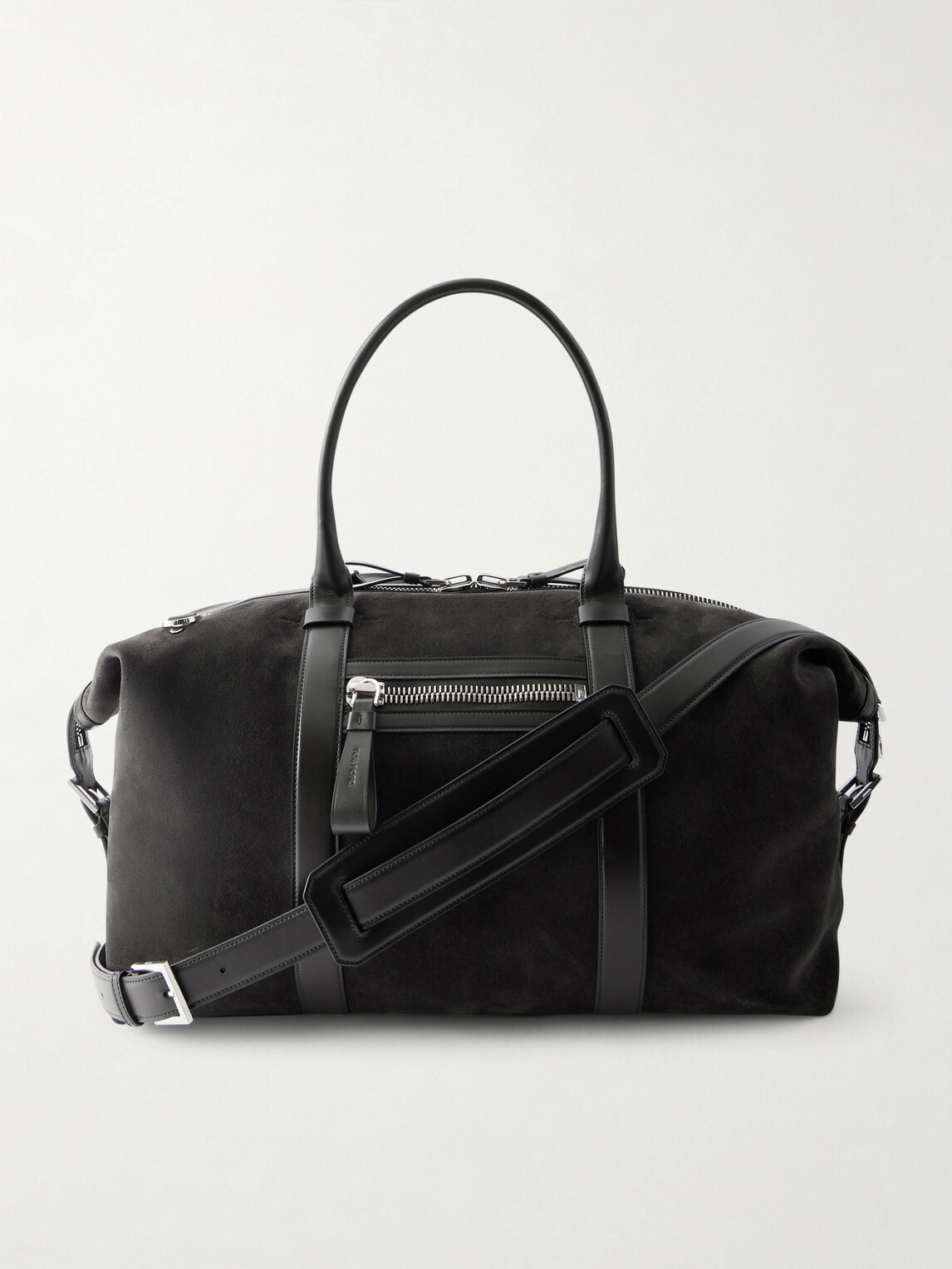 TOM FORD - Buckley Leather-Trimmed Suede Holdall