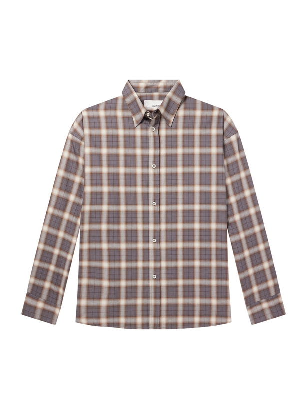 Photo: SAGE NATION - Chisholm Checked Flannel Shirt - Brown