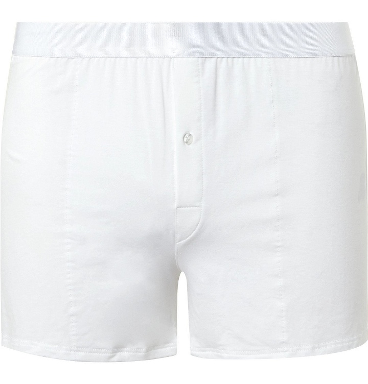 Photo: CDLP - Stretch-Lyocell Boxer Shorts - White