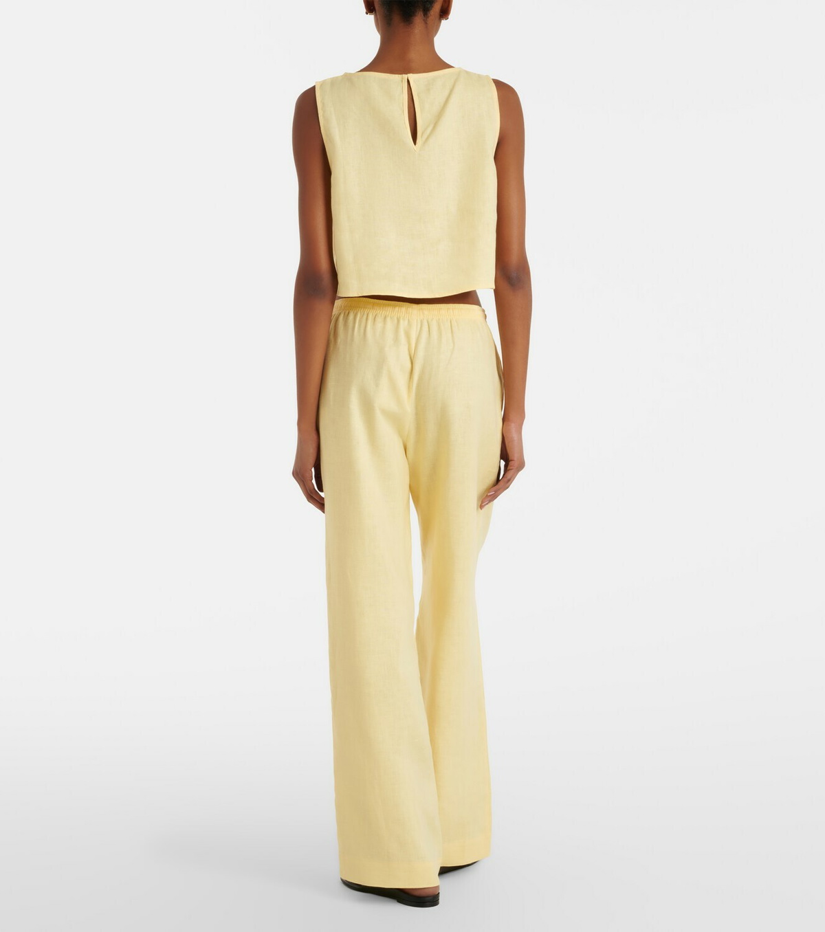 Asceno Aurelia linen wide-leg pants