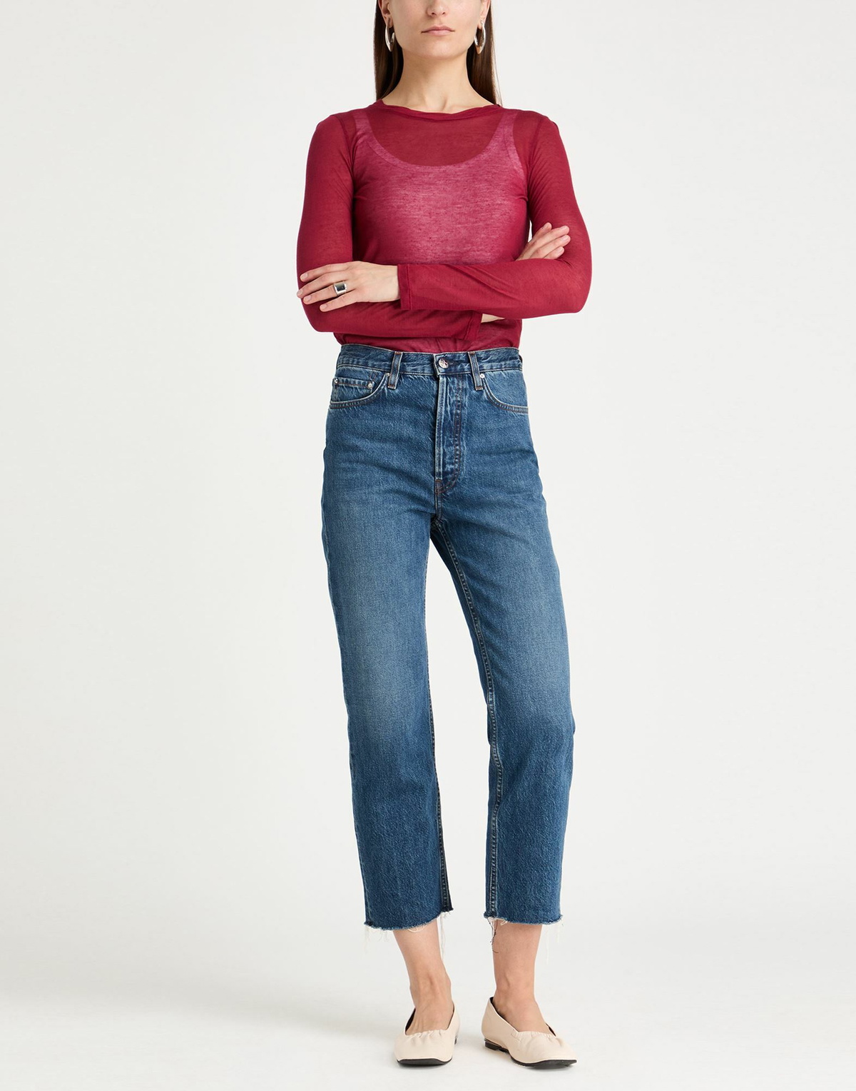 Majestic Filatures Womens T-shirt Garnet
