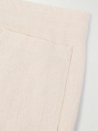 Monitaly - Straight-Leg Pleated Cotton Shorts - Neutrals