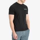 Napapijri Men's Geographic Back Print T-Shirt in Black Beauty