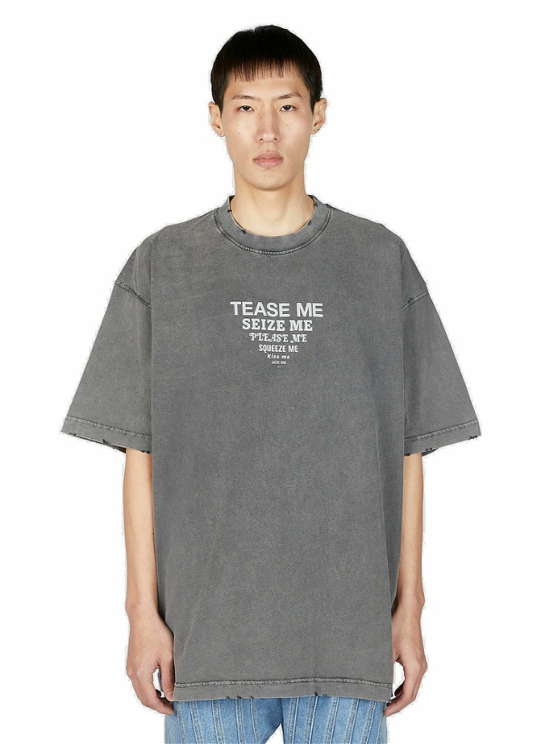 Photo: VETEMENTS - Tease Me Faded T-Shirt in Grey