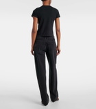 Slvrlake Cropped cotton jersey T-shirt