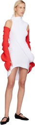 ISSEY MIYAKE Red Knit 'As It Is' Gloves