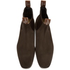 R.M. Williams Brown Suede Craftsman Chelsea Boots