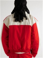 CHERRY LA - Pit Crew Logo-Print Padded Shell Jacket - Red