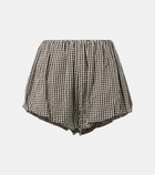 Posse Aurelia gingham cotton shorts