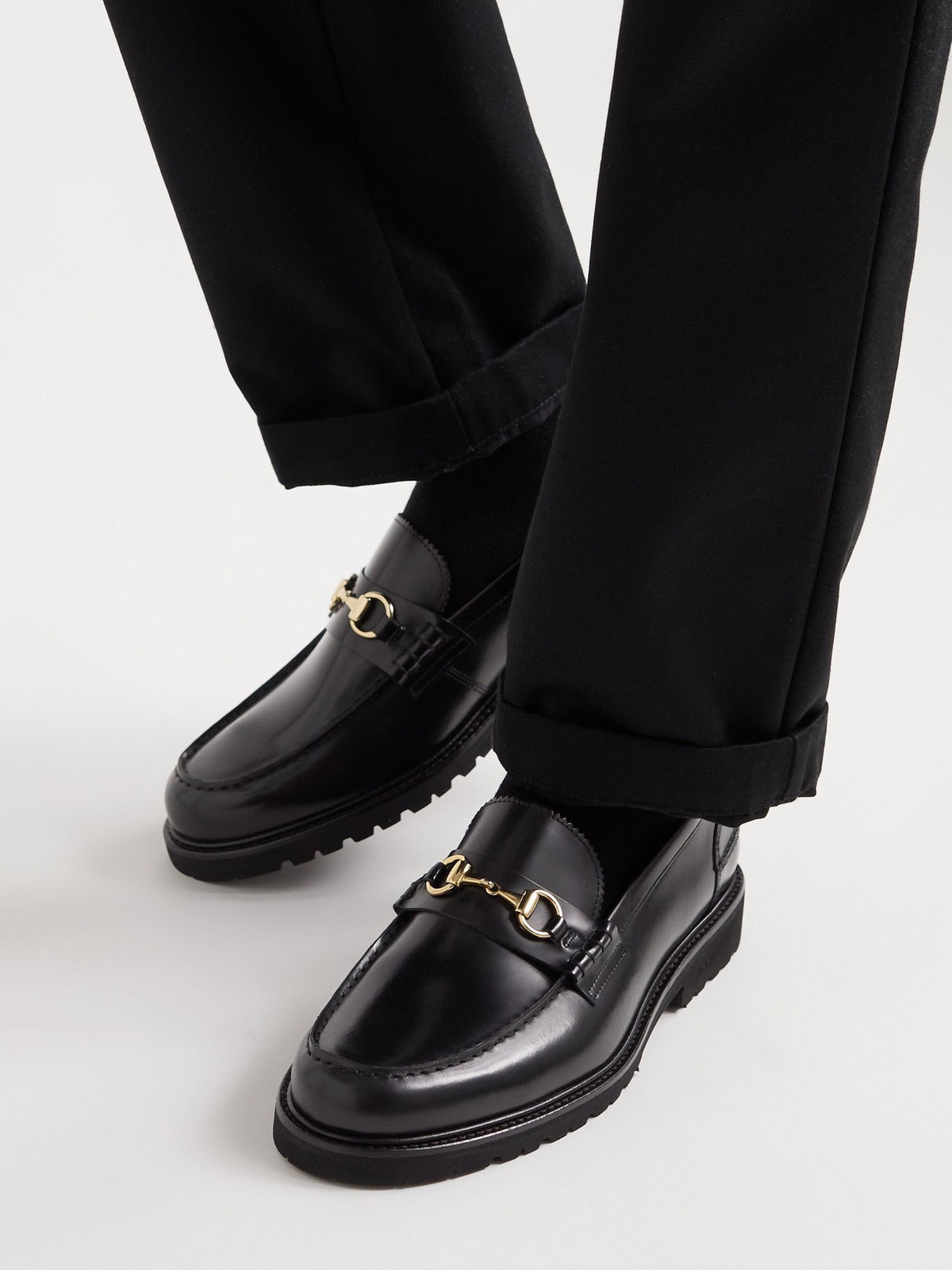 VINNY'S(ヴィニーズ) 「kilty」leather loafers-