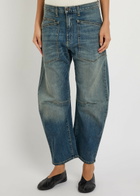 Nili Lotan Shon Barrel-leg Jeans Denim