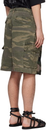 Bless Khaki Camouflage 'Overcamoujerseyshorts' Shorts