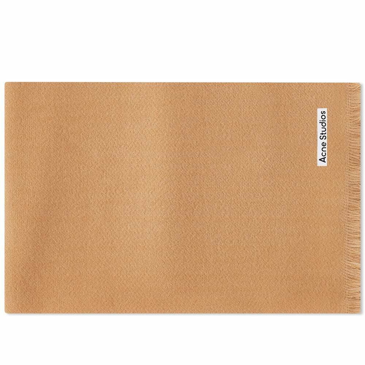 Photo: Acne Studios Men's Vernon Scarf in Camel Brown