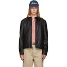 Polo Ralph Lauren Black 'The Bayville' Leather Jacket