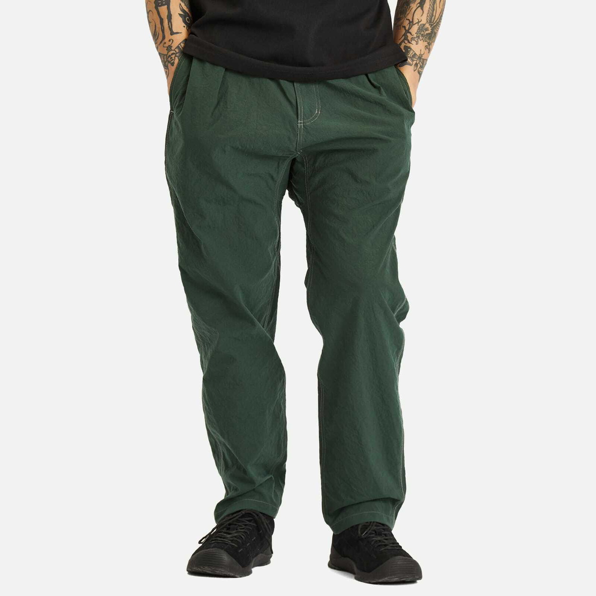 Gramicci Men's x and wander Nylon Climbing Pant in Green Gramicci
