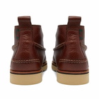 Bass Weejuns Men's Camp Moc III Ranger Boot in Tan Tumbled Leather